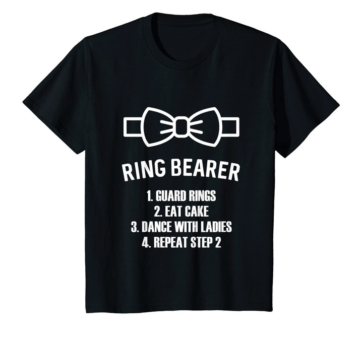 Kids Ring Bearer T-Shirt Boys Wedding Shirt