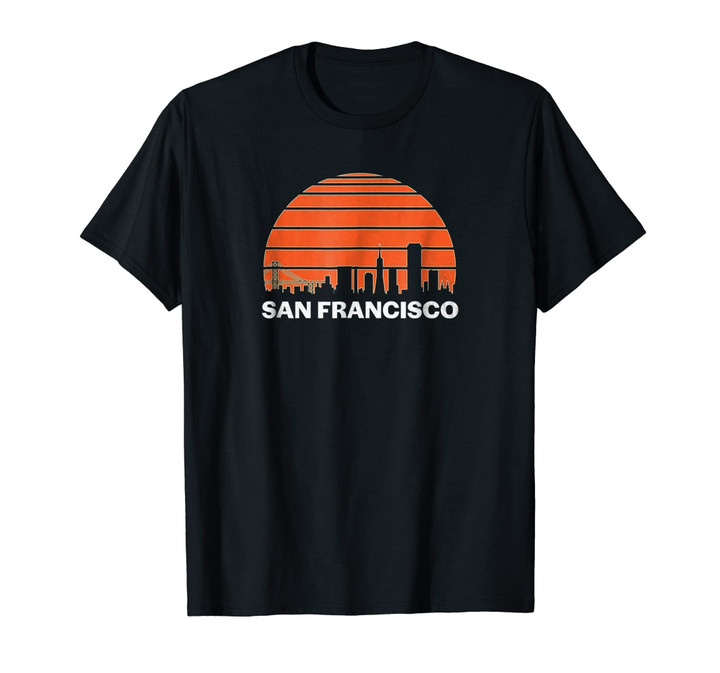 Vintage San Francisco California Cityscape Retro T-Shirt