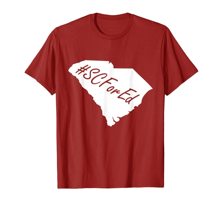 #SCforEd SC South Carolina Teacher Red for Ed Shirt