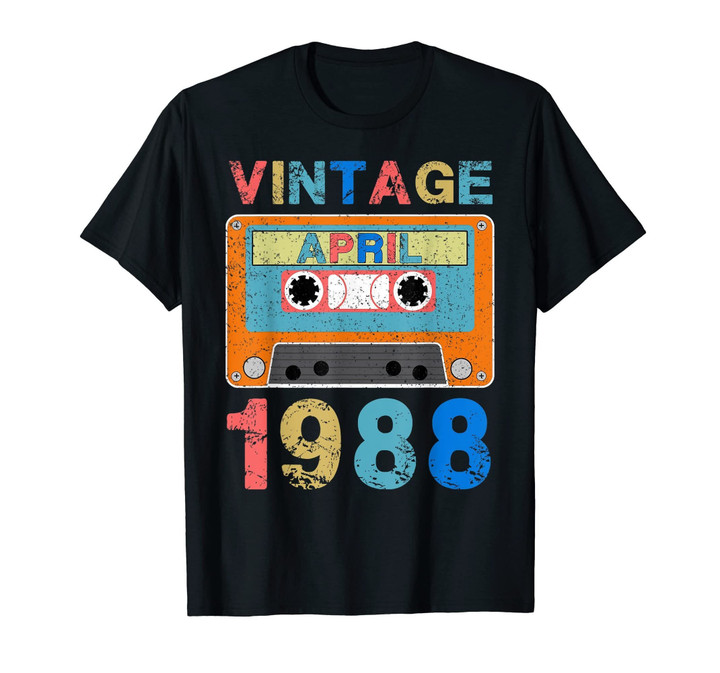 April 1988 Vintage 31st Birthday Gifts T-shirt Decoration