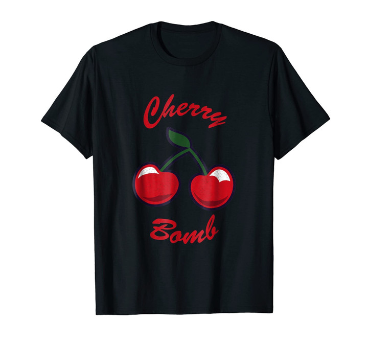 Cool  Cherry bomb T Shirt. 70s 80s 90s Fruit Neon Retro