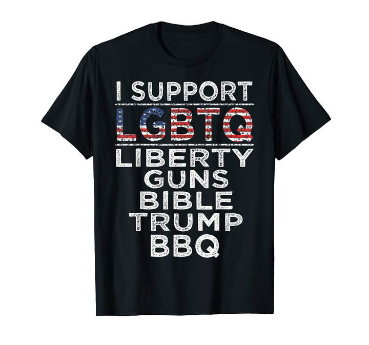 LGBTQ BBQ Shirt Belles Smokin BBQ T shirt America Flag