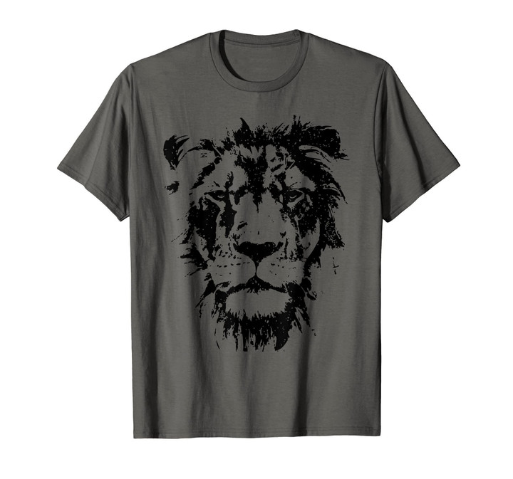 Lion Face T Shirt. Cool Zoo Animals T-Shirt Zoo Keeper