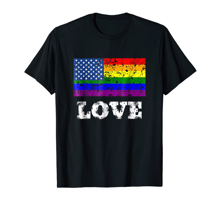 Love LGBT Rainbow Flag T-Shirt