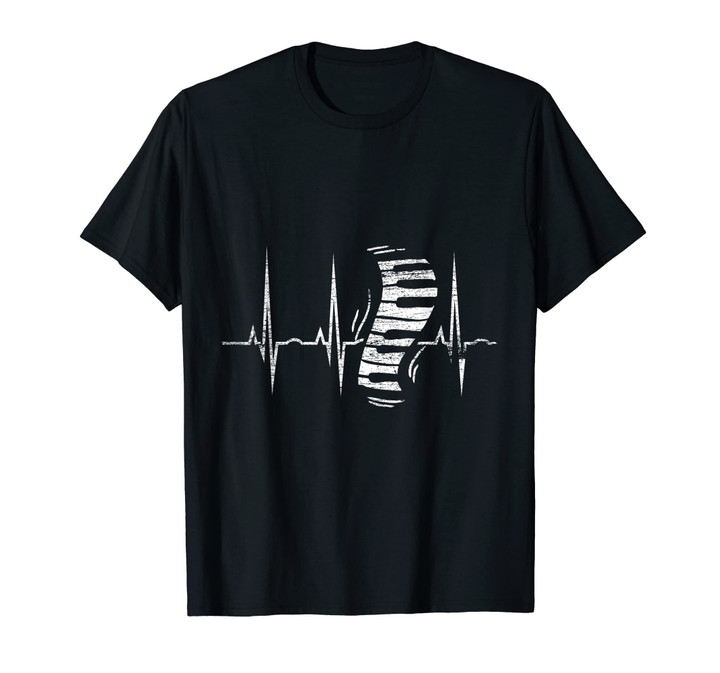 Keyboard Heartbeat Piano T-Shirt