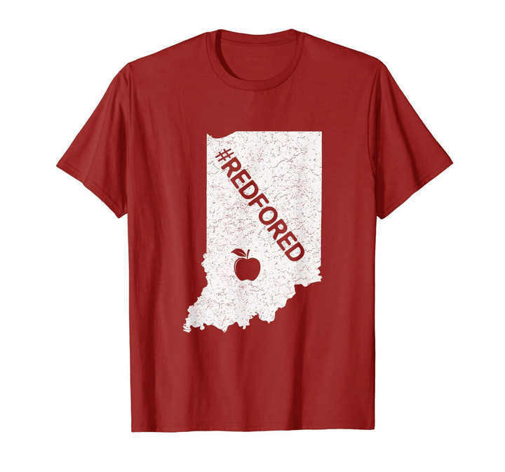 Teachers Public Education Red For Ed Indiana T-Shirt Gifts