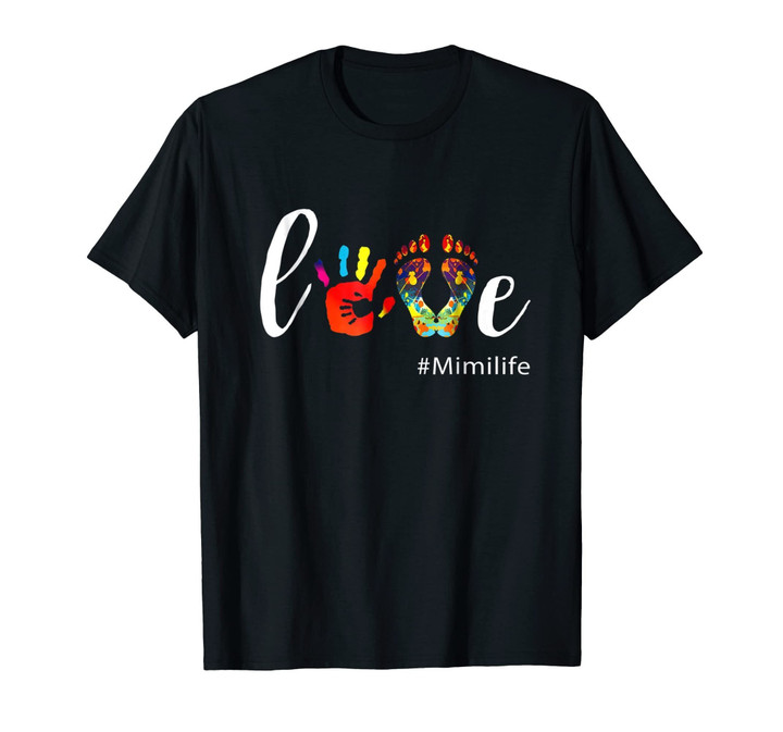 Love Mimi life Shirt Cute Grandma Gift