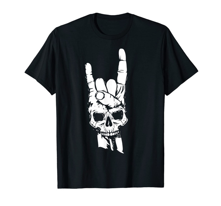 Skull Sign Of The Horns Shirt | Cute Rock On T-shirt Gift
