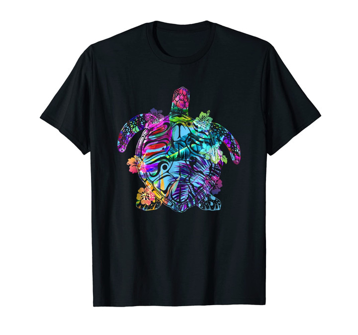 Sea Turtles T-Shirt Funny Gift Colorful Turtle Lover Hawaii