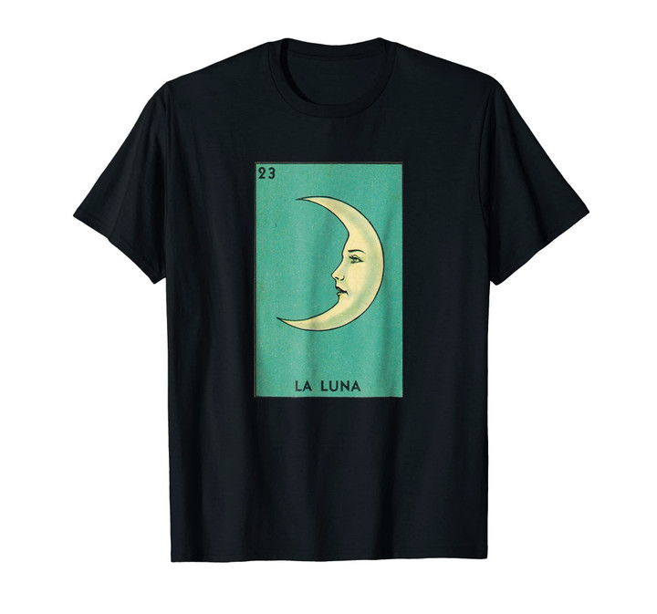 La Luna Tarot card Vintage The Moon Tarot Card T-shirt