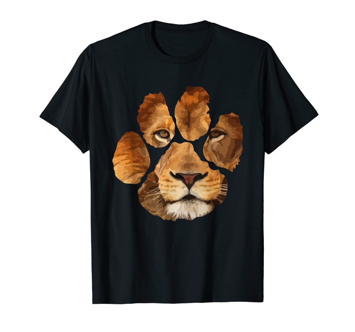 Lion Paw Print Animal T-Shirt