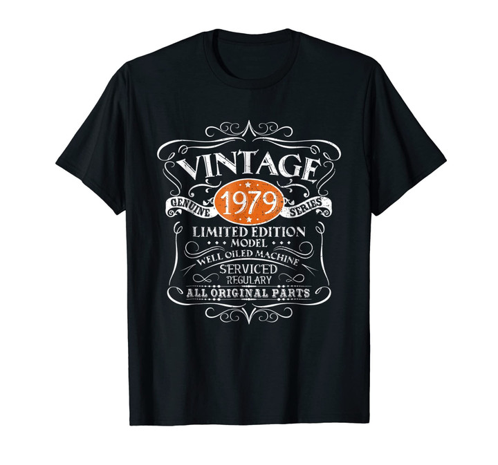 Vintage 1979 40th Birthday All Original Parts T-Shirt