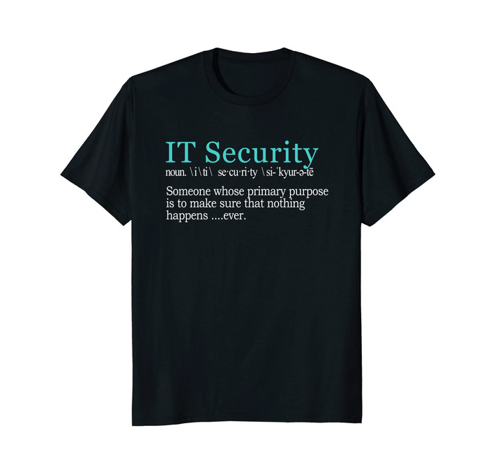 Best Funny IT Security Cybersecurity Definition Gift T-Shirt