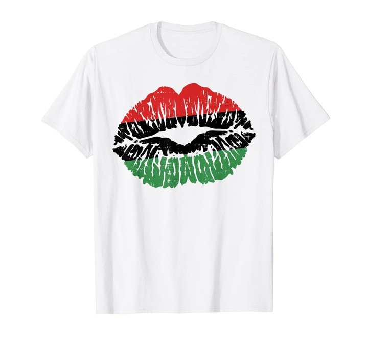 African Lips T-Shirt Africa Flag Black History Month Pride