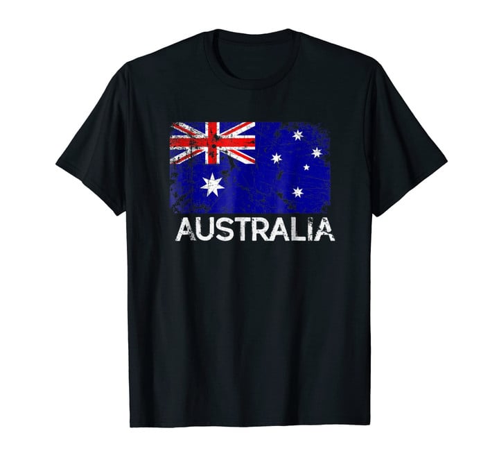 Australian Flag T-Shirt | Vintage Made In Australia Gift