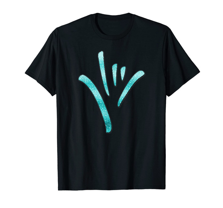 American Sign Language I love you T shirt - turquoise
