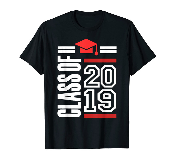 Class Of 2019 Senior T-Shirt High School Graduation Gift Tee