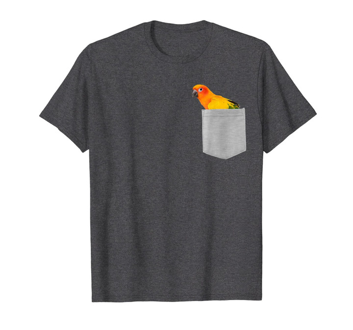 Animal in Your Pocket Sun Conure Parrot t shirt