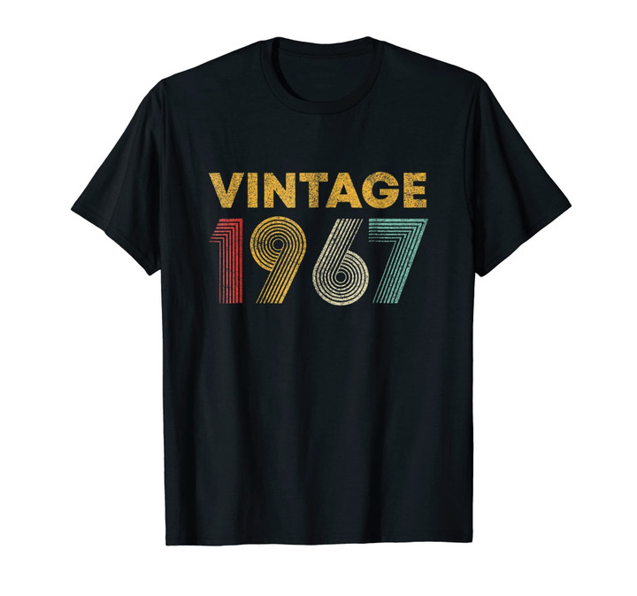 52nd Birthday Gift Idea Vintage 1967 T-Shirt Men Women