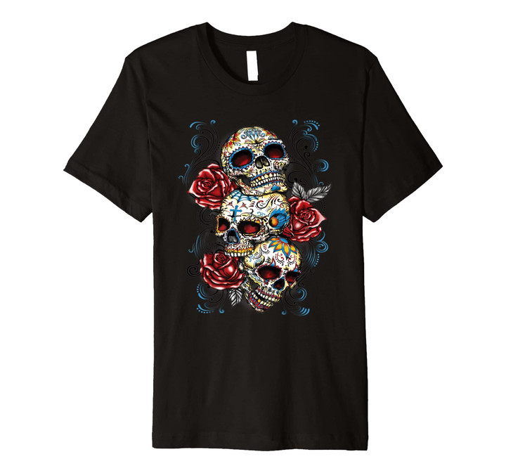 Sugar skull shirt Day of Dead shirt Dia de los Muertos shirt