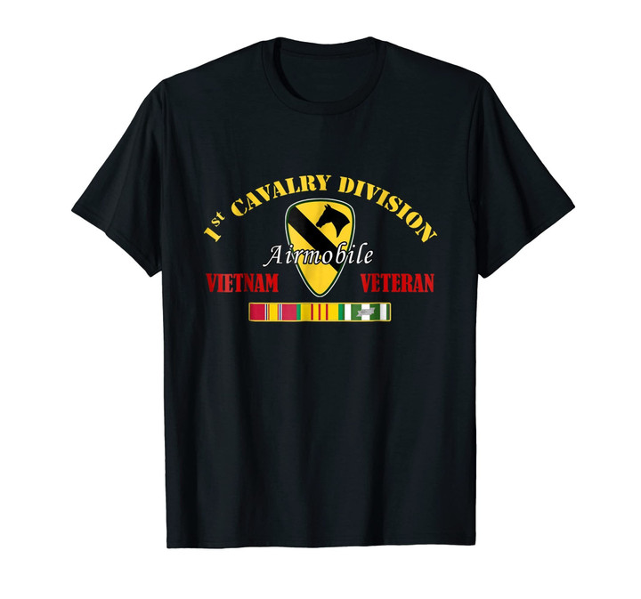 1st Cavalry Division Vietnam Veteran T-Shirt Airmobile