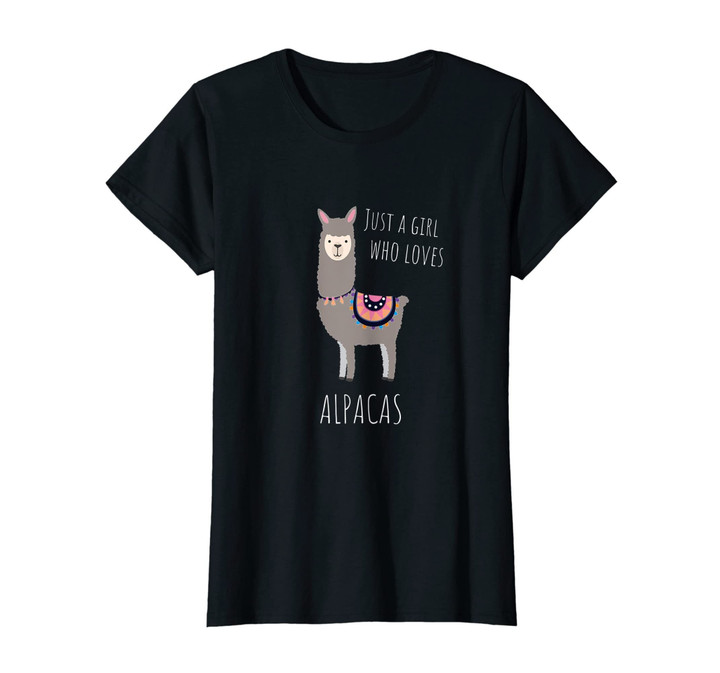 Alpaca T-Shirt - Funny Just a girl who loves Alpacas Tee