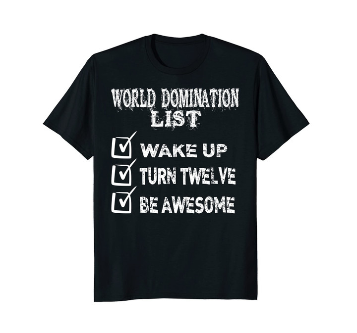 Twelve Year Old Birthday Shirt For Youth Preteen Tween Gift