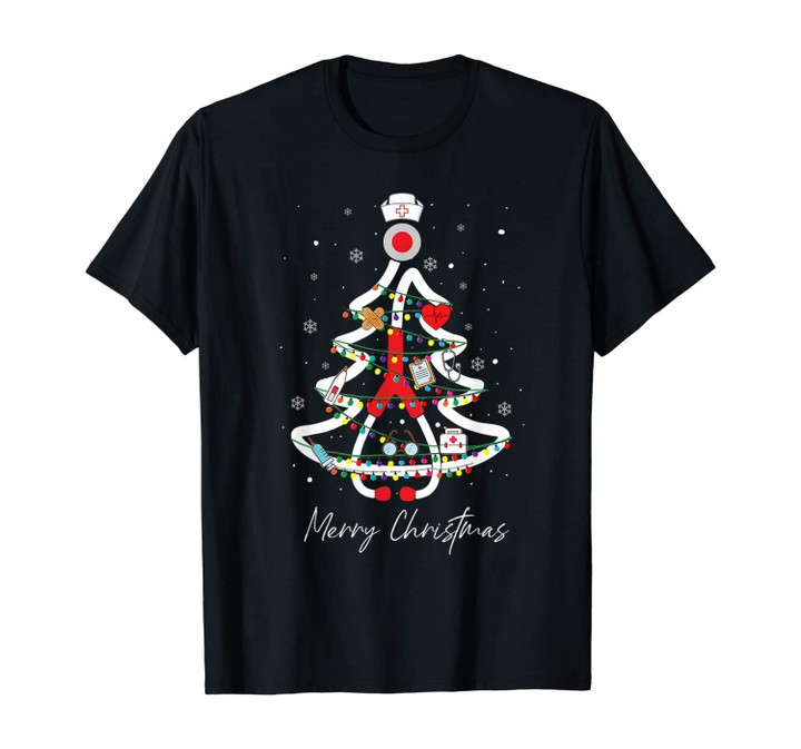 Merry Christmas Nurse Yuletide Practitioners Cute Gifts Xmas T-Shirt