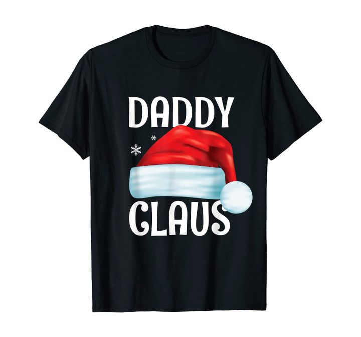 Mens Funny Daddy Claus Christmas Matching Couple Pajama Santa T-Shirt