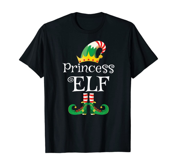 Princess Elf Shirt Gift Funny Family Matching Elf Christmas T-Shirt