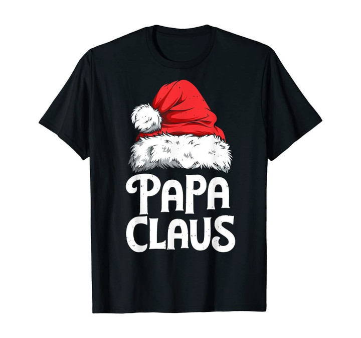Papa Claus Christmas Dad Santa Family Matching Pajamas Xmas T-Shirt