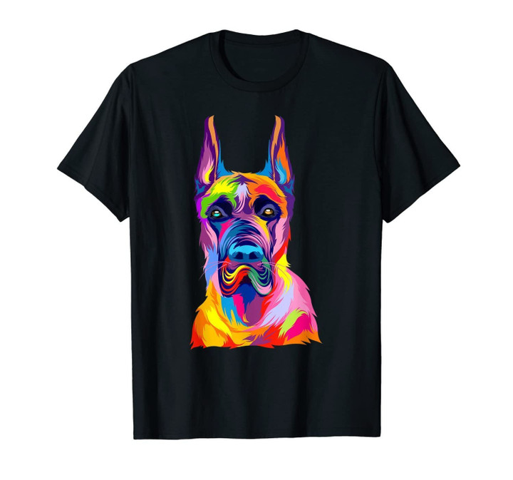 Pop Art Great Dane Dog Lover Gift T-Shirt