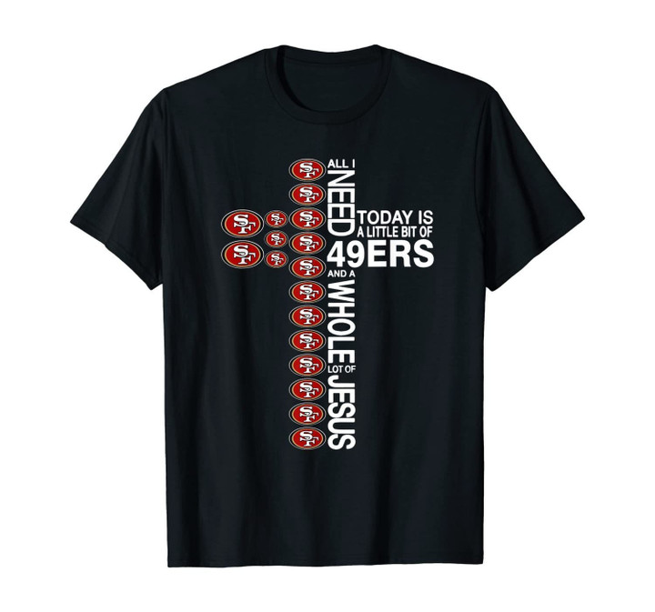 Merry Christmas Cross Football Team SanFrancisco-49er Xmas T-Shirt