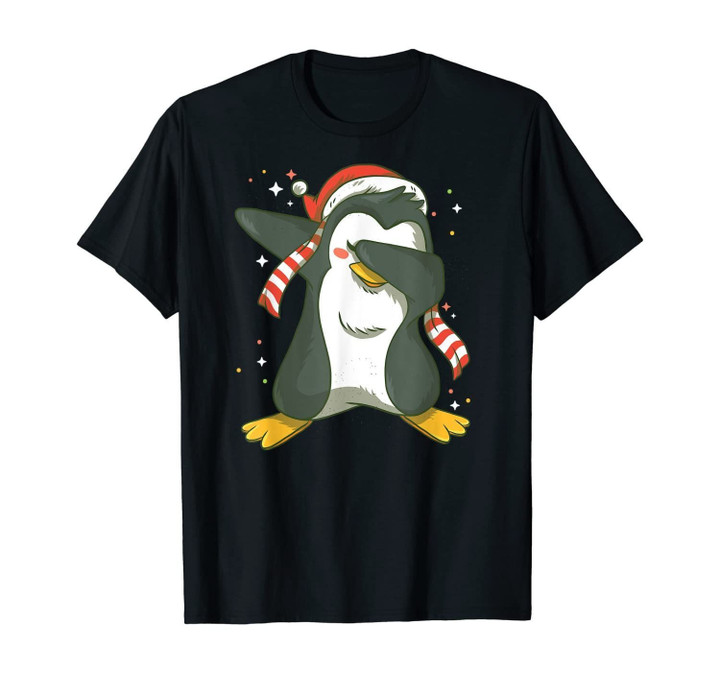 Penguin Dabbing Funny Cute Animal Winter Christmas Gift T-Shirt