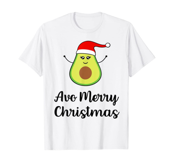 Santa Avocado Avo Merry Christmas Avocado Gift For Vegan T-Shirt