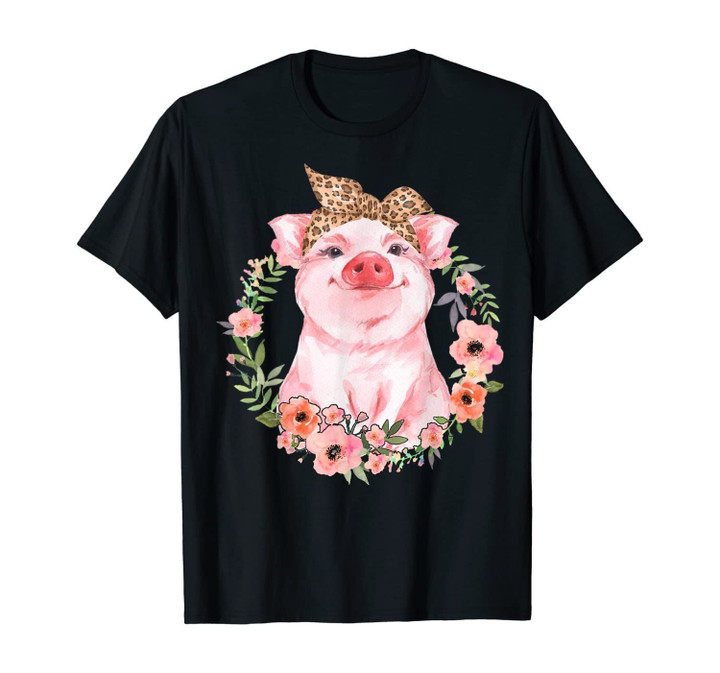 Pig Bandana Cute Love Pig T-Shirt