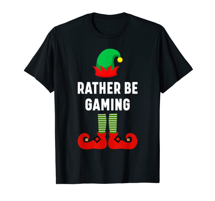Matching Christmas Pajamas Gaming Elf Gift T-Shirt