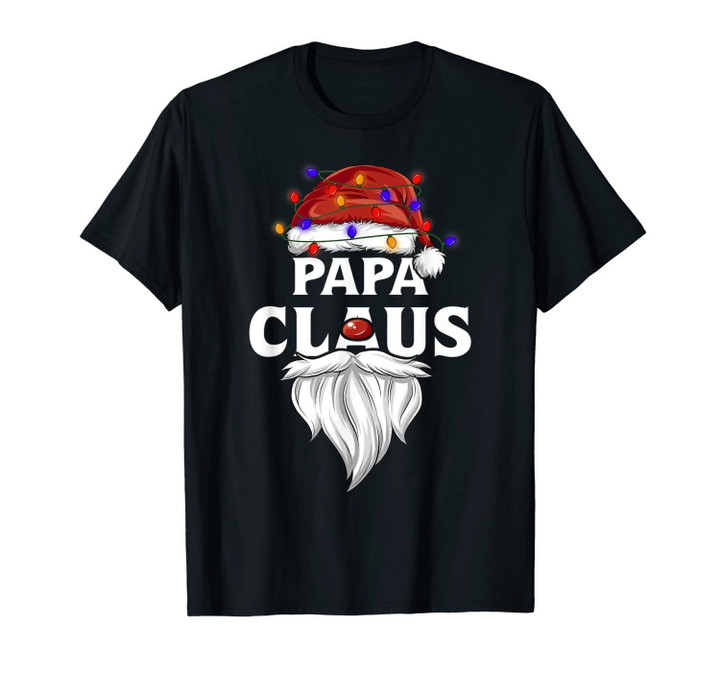 Papa Claus Shirt Christmas Pajama Family Matching Xmas T-Shirt