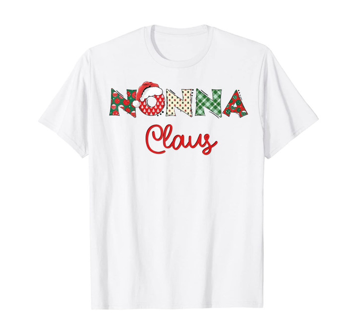 Nonna Claus Santa Hat Merry Christmas Nonna Gifts T-Shirt