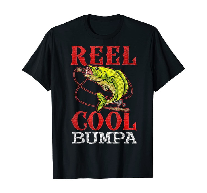Mens Reel Cool Bumpa Fishing Lover Christmas Gift Funny T-Shirt