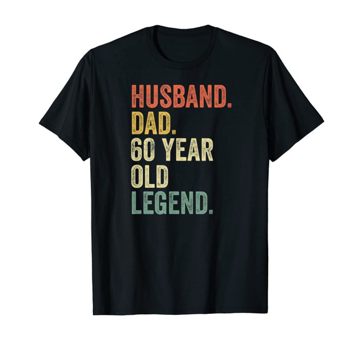 Mens Funny 60th Birthday Shirts For Men Gifts Vintage Dad 1960 T-Shirt