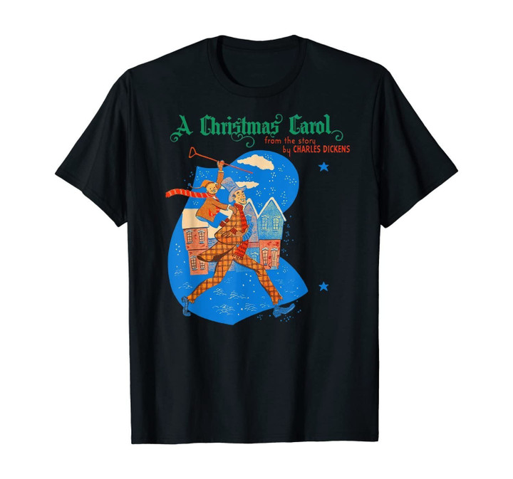 Merry Christmas Ebenezer Scrooge Tiny Tim Christmas Carol T-Shirt