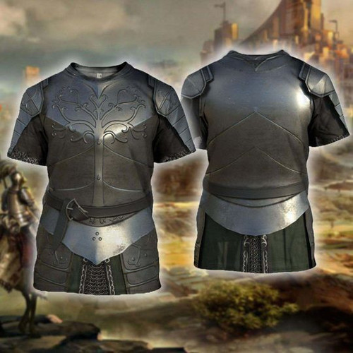 3D All Over Printed Knight Medieval Armor Tops A12