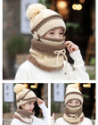 Beanie Hat and scarf set with Mask - 3 Colors