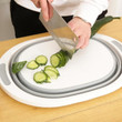 Eco-Friendly 3in1 Multi-Function Foldable Cutting Board, Washing Bowl & Draining Fruit Basket