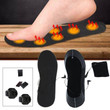 Winter Heated Insoles Women Men Electric Battery Heating Warm Shoe Inserts Cutted Carbon Fiber Foot Pads