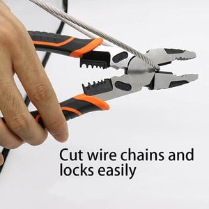 5 in 1 Multifunctional Wire Stripper Crimper Cutter, Long Nose Pliers, Diagonal Side Cutting Pliers, Linesman Pliers