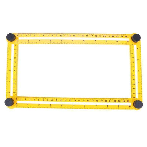 [HIGH QUALITY] Portable Foldable Measuring Tool Protractor Four-Sided Angle Ruler Measurement Woodworking Gauging Tools Foldable Ruler