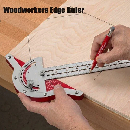 Ultra-precision ruler square T-shaped woodworking scriber measuring tool