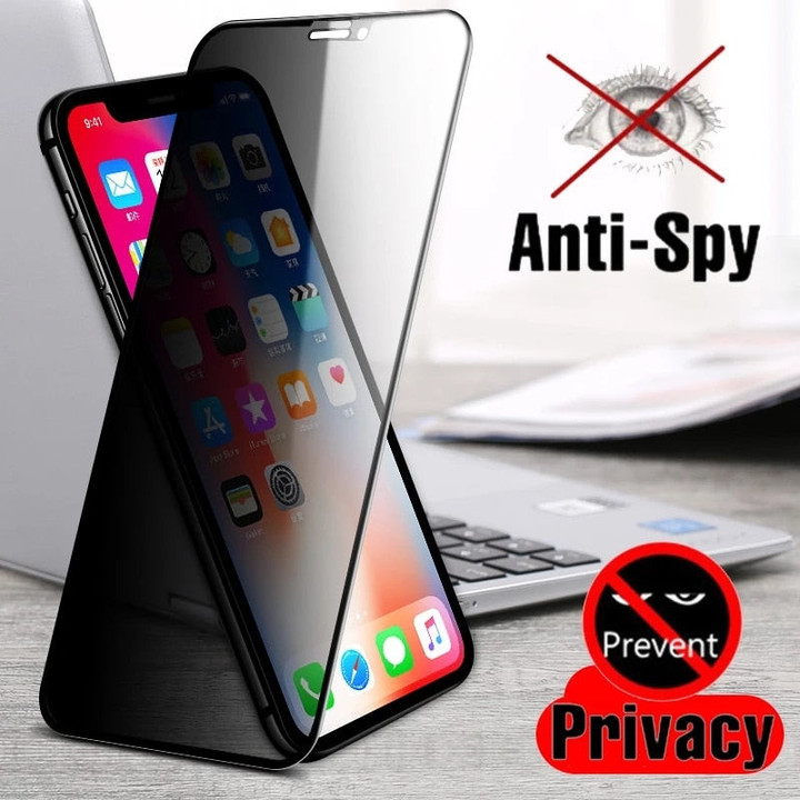 Anti spy Phone Glass For iPhone